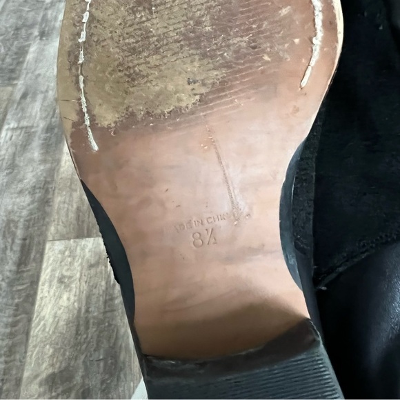 Madewell Charley Collar Block Heel Leather & Suede Boots - Picture 13 of 15